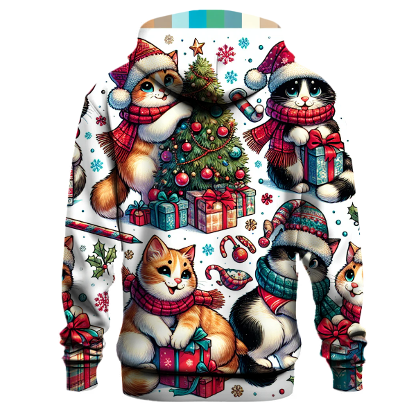 Jolly Christmas Cats Hoodie