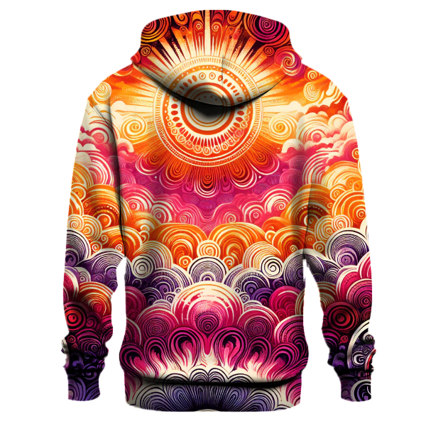 Groovy Tie Dye Sunset Hoodie