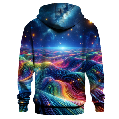 Galactic Neon Waves Hoodie