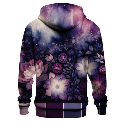 Twilight Blossom Tie-dye Design Hoodie