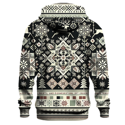 Nordic Yule Patterns Hoodie