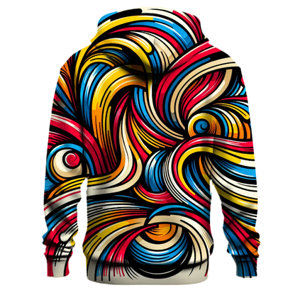 Colorful Abstract Lines Hoodie