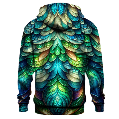 Mystical Dragon Scales Design Hoodie