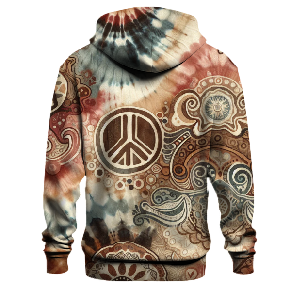 Vintage Tie-Dye Peace Hoodie