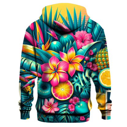 Neon Tropical Bliss Hoodie