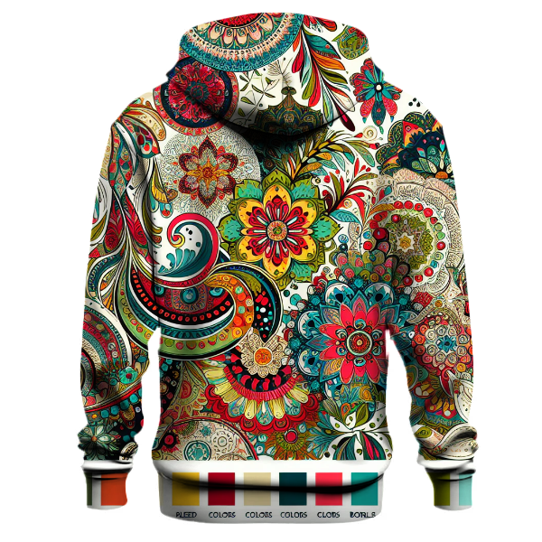 Bright Bohemian Patterns Hoodie