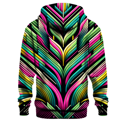 Bold Neon Stripes Hoodie