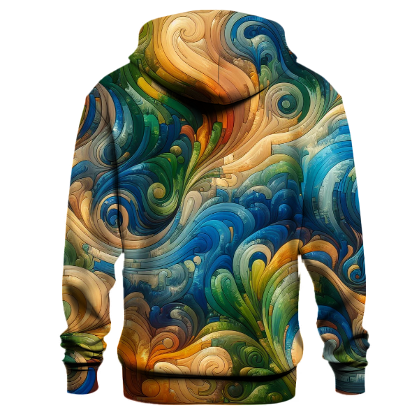 Tropical Breeze Swirls Hoodie