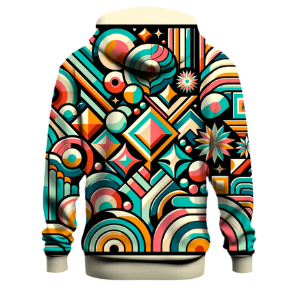 Geometric Retro Vibes Hoodie