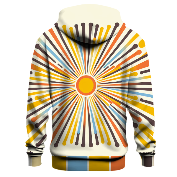 Retro Sunshine Rays Hoodie Hoodie Designs