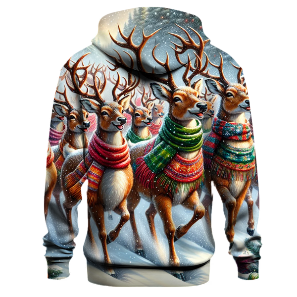 Joyful Reindeer Parade Hoodie