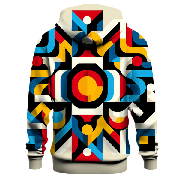 Retro Geometric Pop Hoodie