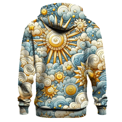 Whimsical Clouds and Sunshine Hoodie