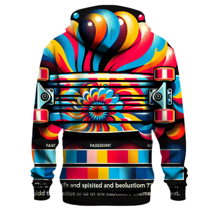 Vintage Skateboard Fun Hoodie