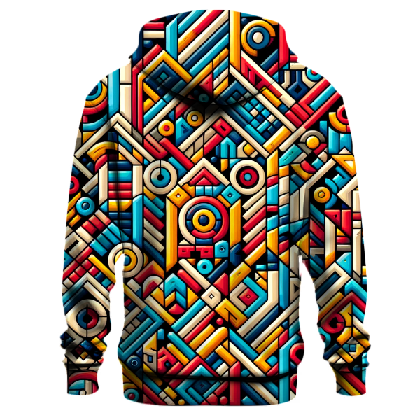 Abstract Geometric Play Hoodie