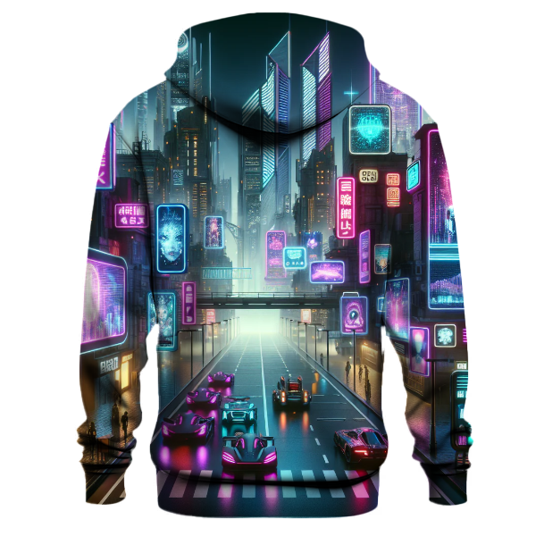 Futuristic Cyberpunk Fantasy Hoodie