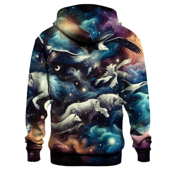 Galactic Wildlife Odyssey Hoodie