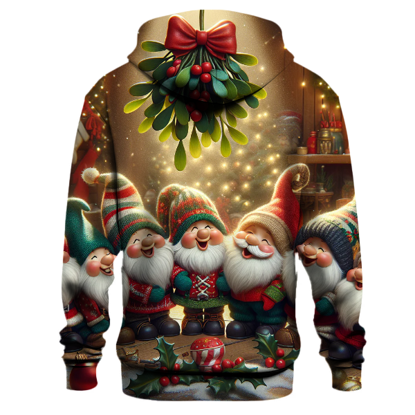 Gnomes Under the Mistletoe Hoodie