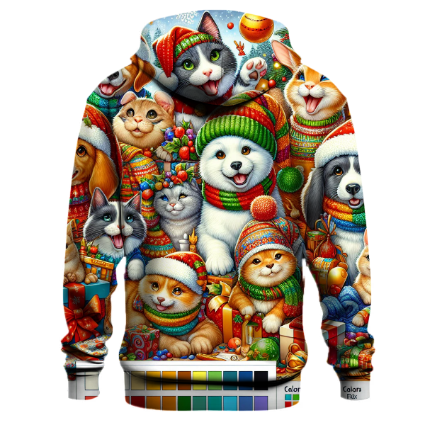 Joyful Holiday Animals Hoodie