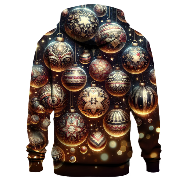 Glistening Christmas Bauble Cascade Hoodie