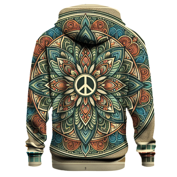 Peace and Love Mandala Hoodie