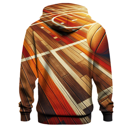 Basketball Court Floor Design Hoodie