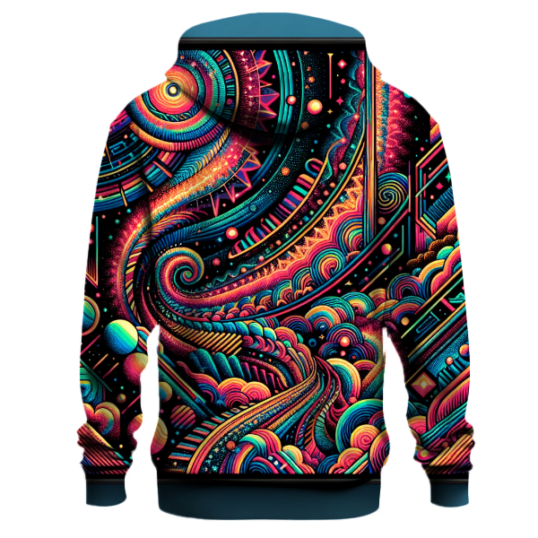 Galactic Glow Design Hoodie Designer Hoodies