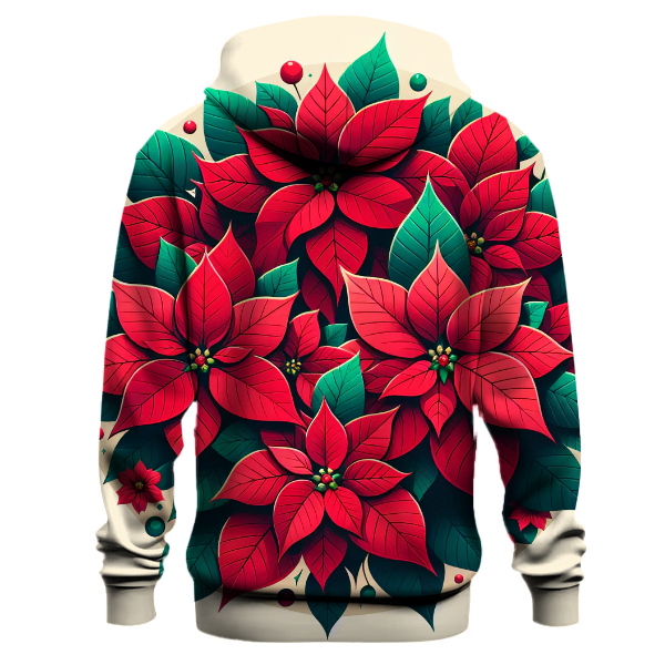 Christmas Poinsettia Elegance Hoodie