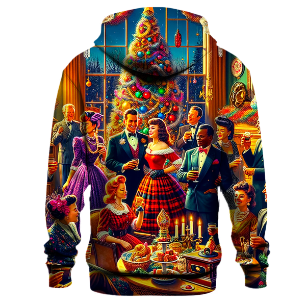 Retro Christmas Party Hoodie