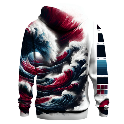 Crimson Wave Adventure Hoodie