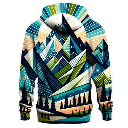 Geometric Mountain Range Hoodie