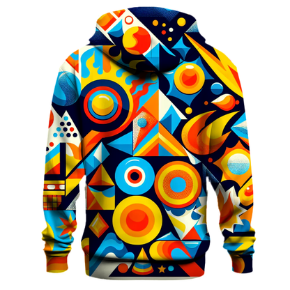 Vibrant Retro Shapes Hoodie