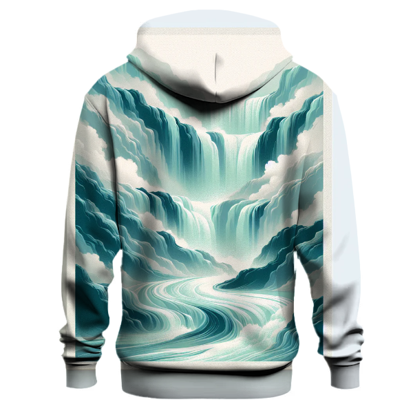 Waterfall Cascade Tie-dye Hoodie