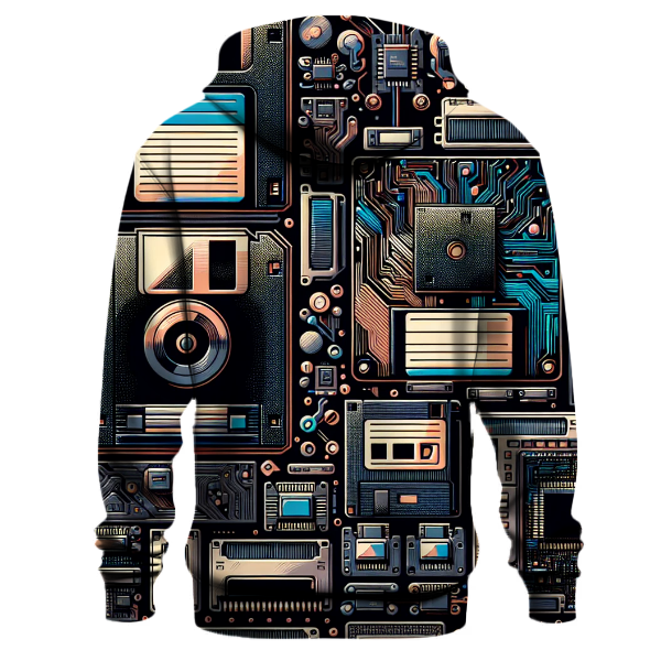 Vintage Tech Wave Hoodie