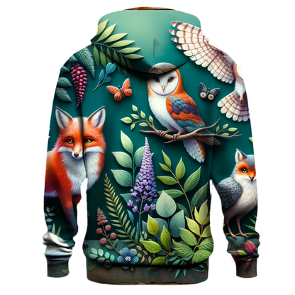 Charming Woodland Animals Hoodie