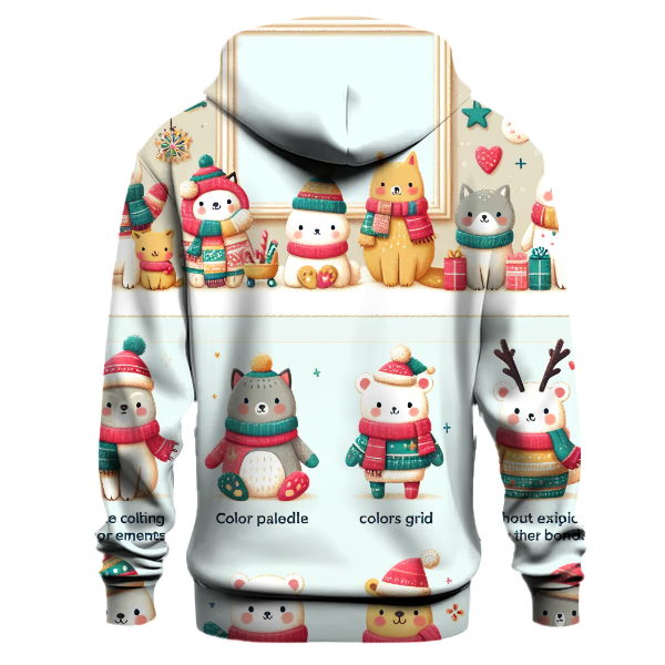 Cheerful Holiday Animals Hoodie