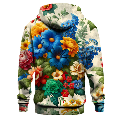 Vibrant Botanical Fantasy Hoodie