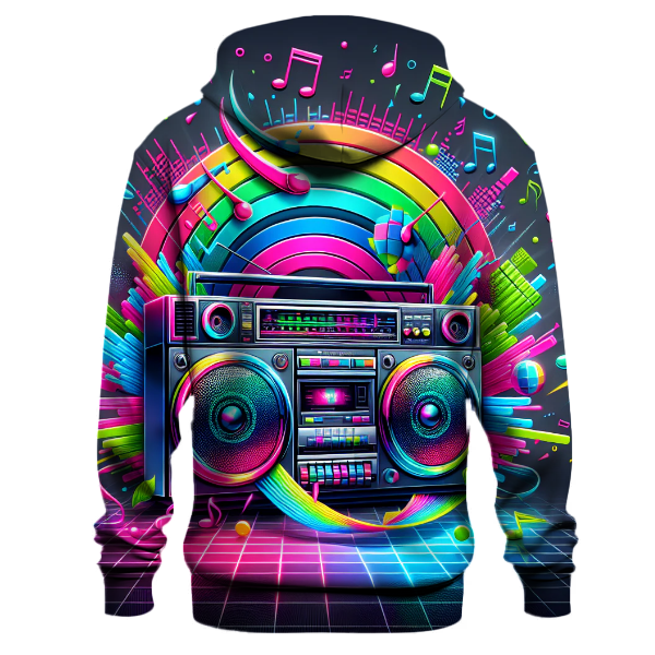 Retro Boombox Beats Hoodie