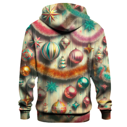 Retro Holiday Tinsel Time Hoodie