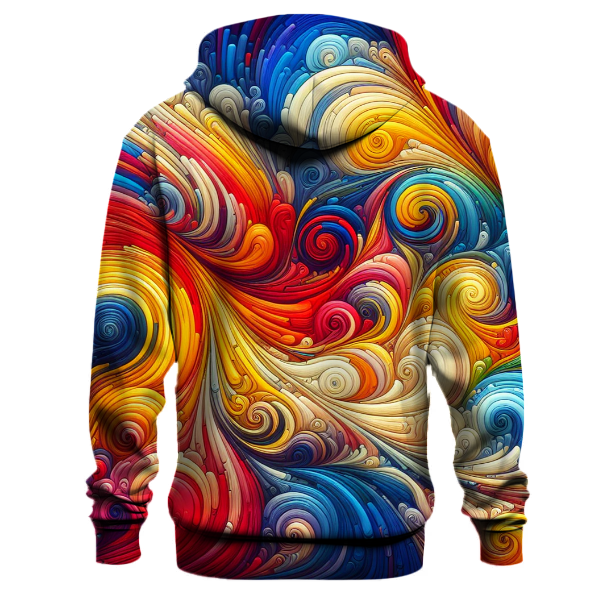 Vivid Rainbow Trails Hoodie