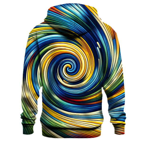 Dynamic Spiral Design Hoodie