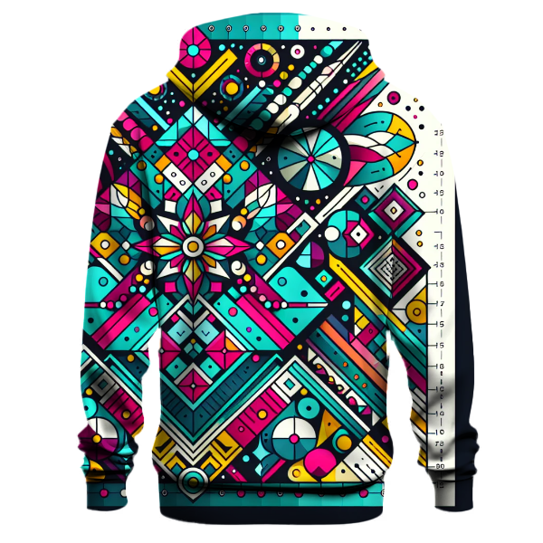 Colorful Geometric Mosaic Hoodie