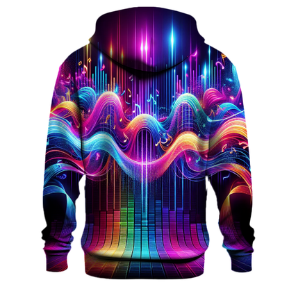 Neon Waves of Sound Hoodie