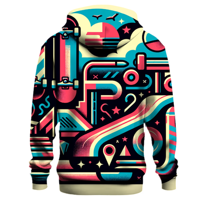 Cool Retro Skate Vibes Hoodie