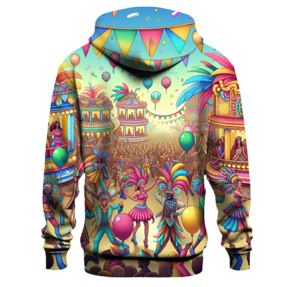 Vibrant Carnival Fun Hoodie Graphic Hoodies