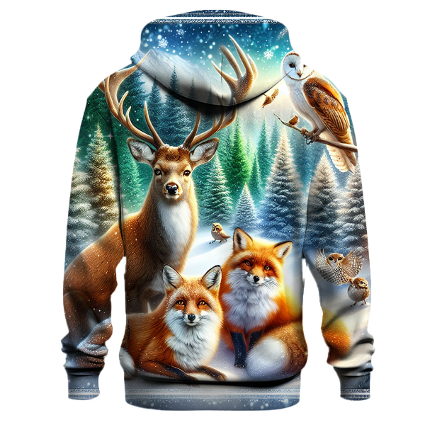 Winter Woodland Friends Hoodie