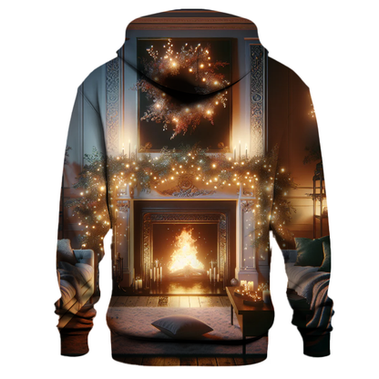 Festive Fireplace Stockings Hoodie