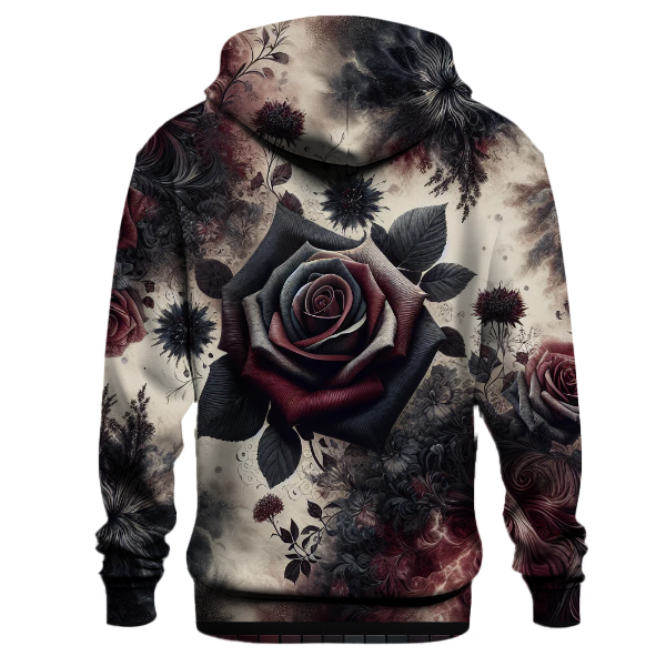 Midnight Rose Garden Hoodie