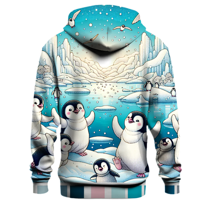 Playful Penguin Parade Hoodie