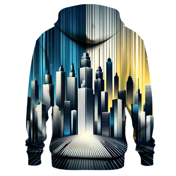 Urban Skyline Gradient Hoodie